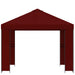 Paviljoen 3 x 3 m Bordeauxrood Polyester en staal 190 gsm