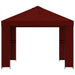 Paviljoen 3 x 3 m Bordeauxrood Polyester en staal 190 gsm