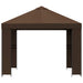 Paviljoen 3 x 3 m Bruin Polyester en staal 190 gsm