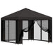 Tuin Gazebo met Zijwanden 3 x 3 m Antracietkleurig