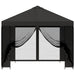Tuin Gazebo met Zijwanden 3 x 3 m Antracietkleurig