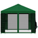 Tuin Gazebo met Zijwanden 3 x 3 m Groen Polyester en staal