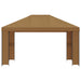 Paviljoen 4 × 3 m Beige Polyester en staal 190 gsm
