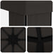 Paviljoen 4 × 3 m Antracietkleurig Polyester en staal 190 gsm