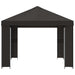 Paviljoen 4 × 3 m Antracietkleurig Polyester en staal 190 gsm