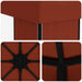 Paviljoen 4 × 3 m Terracotta Polyester en staal 190 gsm