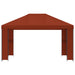 Paviljoen 4 × 3 m Terracotta Polyester en staal 190 gsm