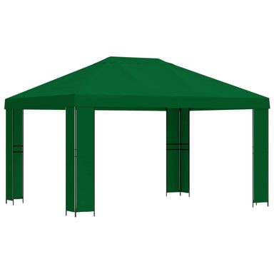 Paviljoen 4 × 3 m Groen Polyester en staal 190 gsm