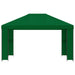 Paviljoen 4 × 3 m Groen Polyester en staal 190 gsm