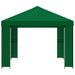 Paviljoen 4 × 3 m Groen Polyester en staal 190 gsm