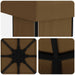 Paviljoen 4 × 3 m Taupe Polyester en staal 190 gsm