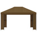 Paviljoen 4 × 3 m Taupe Polyester en staal 190 gsm