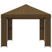 Paviljoen 4 × 3 m Taupe Polyester en staal 190 gsm