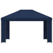 Paviljoen 4 × 3 m Blauw Polyester en staal 190 gsm