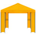 Paviljoen 4 × 3 m Geel Polyester en staal 190 gsm