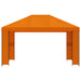 Paviljoen 4 × 3 m Oranje Polyester en staal 190 gsm
