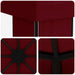 Paviljoen 4 × 3 m Bordeauxrood Polyester en staal 190 gsm