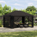 Tuin Gazebo met Zijwanden 4 × 3 m Antracietkleurig