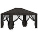 Tuin Gazebo met Zijwanden 4 × 3 m Antracietkleurig