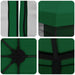 Tuin Gazebo met Zijwanden 4 × 3 m Groen Polyester en staal