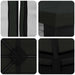 Paviljoen met zijwanden 4 × 3 m Zwart Polyester en staal