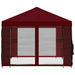 Tuin Gazebo met Zijwanden 4 × 3 m Bordeauxrood