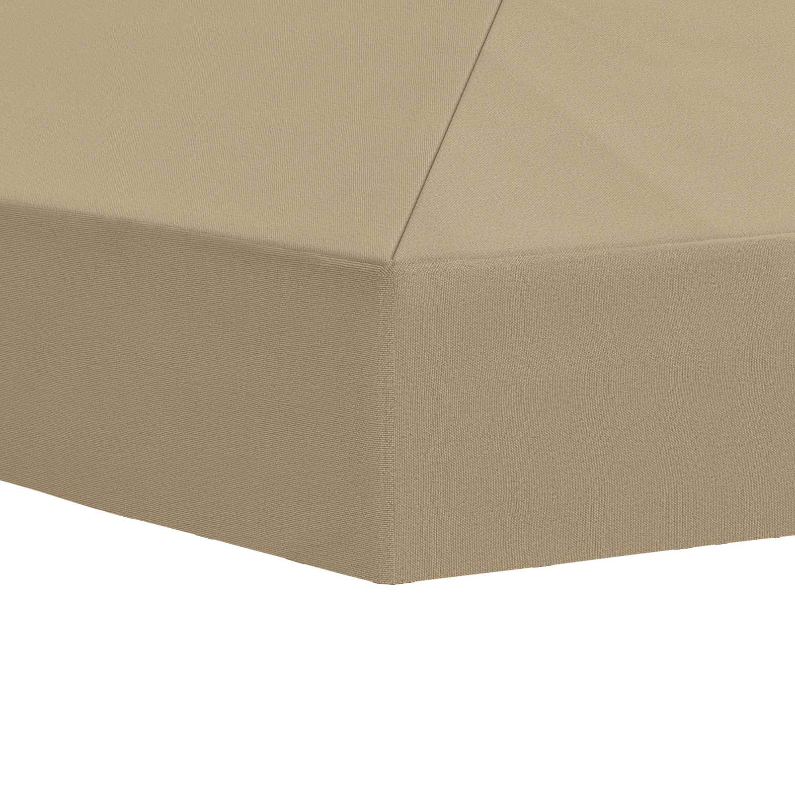 Gazebo Luifel Dekking 6 x 3 m Beige Polyester 190 gsm