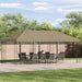 Gazebo Luifel Dekking 6 x 3 m Beige Polyester 190 gsm