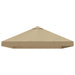Gazebo Luifel Dekking 6 x 3 m Beige Polyester 190 gsm