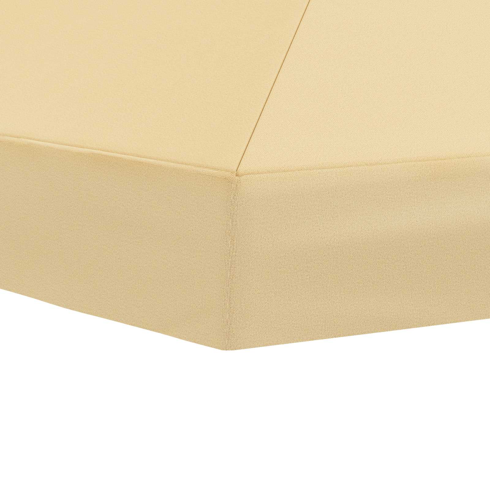 Gazebo Luifel Dekking 6 x 3 m Crèmekleurig Polyester 190 gsm
