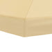 Gazebo Luifel Dekking 6 x 3 m Crèmekleurig Polyester 190 gsm