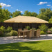 Gazebo Luifel Dekking 6 x 3 m Crèmekleurig Polyester 190 gsm