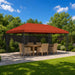 Gazebo Luifel Dekking 6 x 3 m Terracotta Polyester 190 gsm