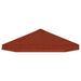 Gazebo Luifel Dekking 6 x 3 m Terracotta Polyester 190 gsm