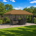 Gazebo Luifel Dekking 6 x 3 m Taupe Polyester 190 gsm