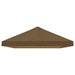 Gazebo Luifel Dekking 6 x 3 m Taupe Polyester 190 gsm