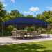 Gazebo Luifel Dekking 6 x 3 m Blauw Polyester 190 gsm