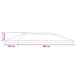 Gazebo Luifel Dekking 6 x 3 m Geel Polyester 190 gsm