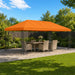 Gazebo Luifel Dekking 6 x 3 m Oranje Polyester 190 gsm