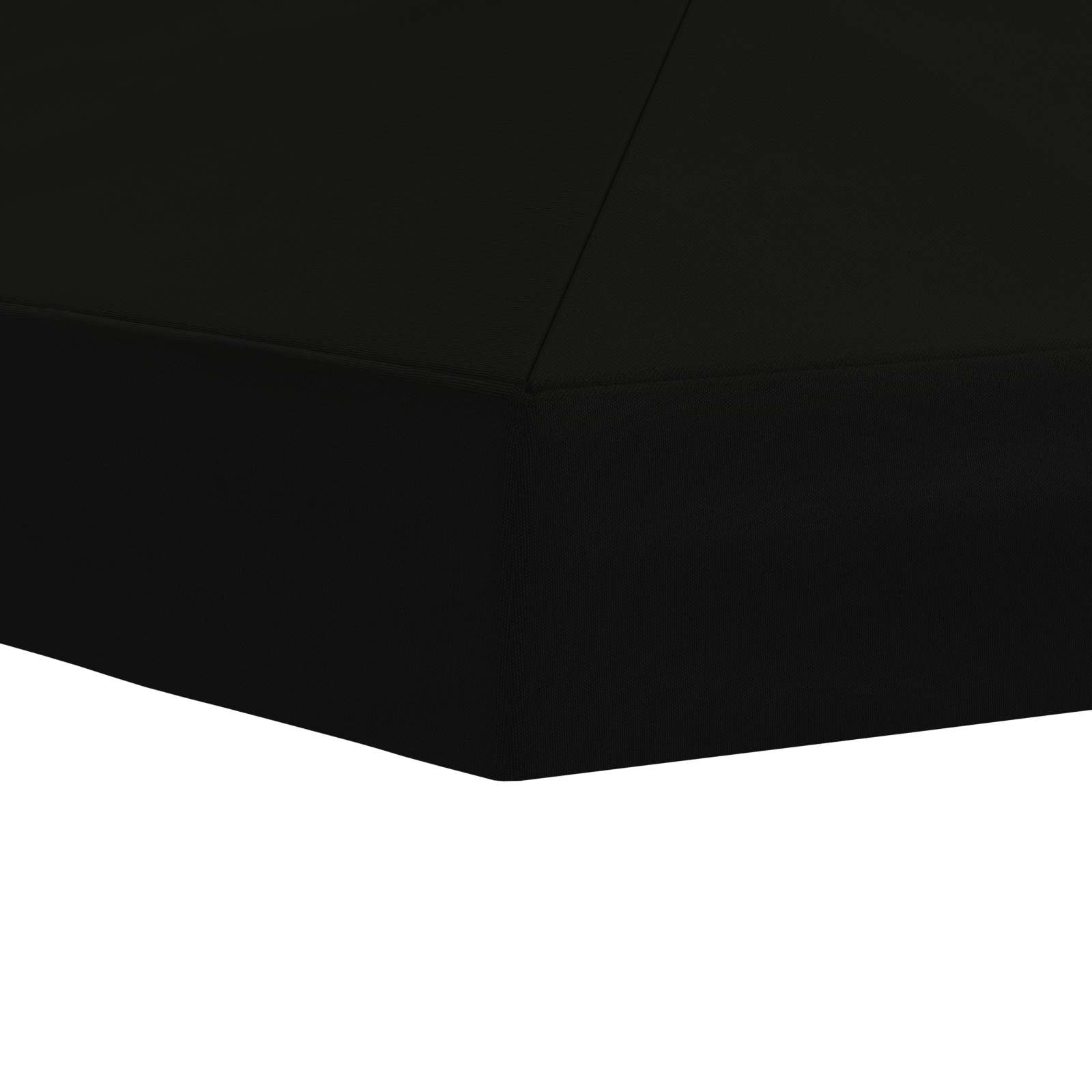 Gazebo Luifel Dekking 6 x 3 m Zwart Polyester 190 gsm