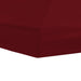 Gazebo Luifel Dekking 6 x 3 m Bordeauxrood Polyester 190 gsm