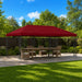 Gazebo Luifel Dekking 6 x 3 m Bordeauxrood Polyester 190 gsm
