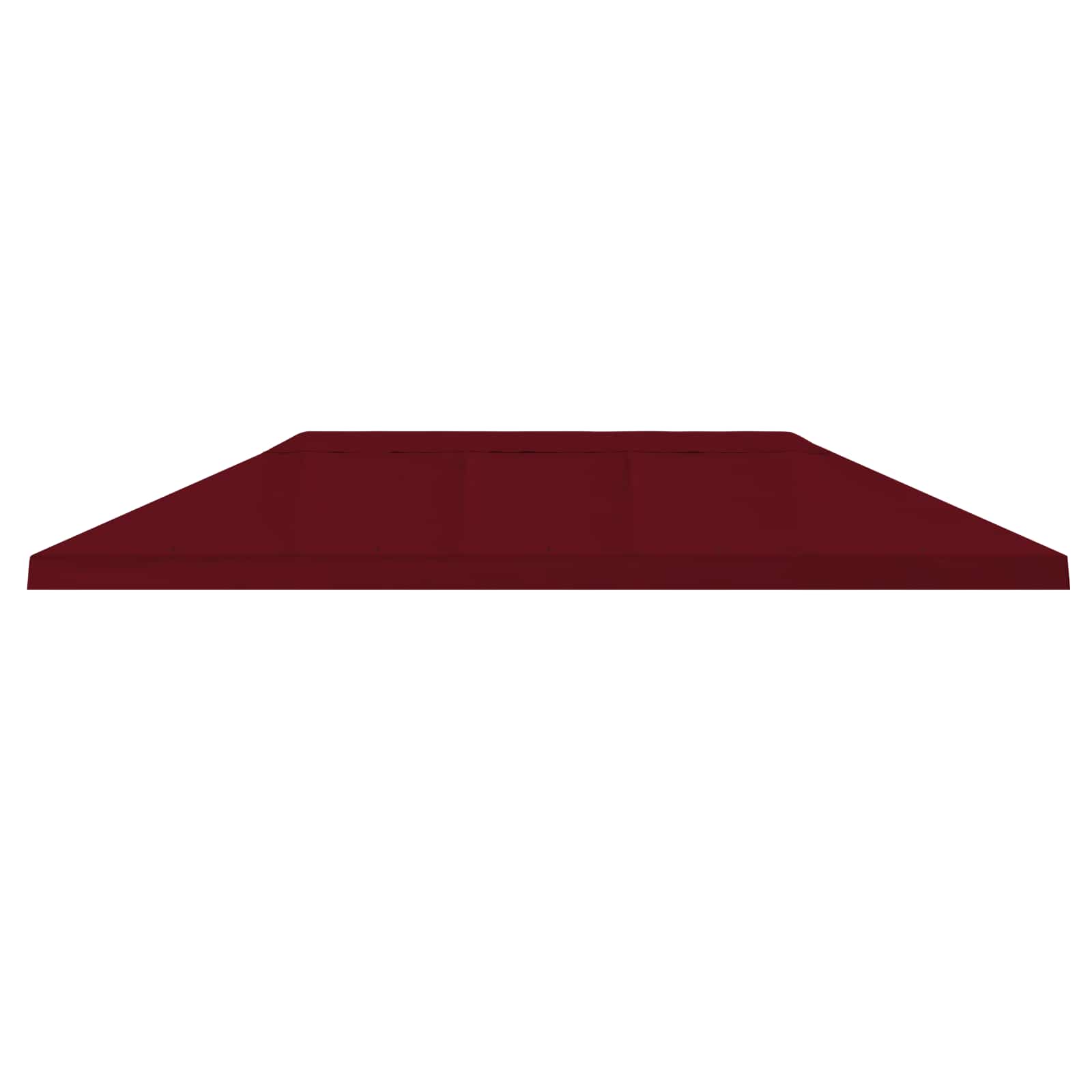 Gazebo Luifel Dekking 6 x 3 m Bordeauxrood Polyester 190 gsm
