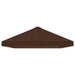 Gazebo Luifel Dekking 6 x 3 m Bruin Polyester 190 gsm