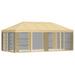 Gazebo Hoes met Zijwanden 6 x 3 m Crèmekleurig Polyester