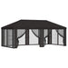 Gazebo Hoes met Zijwanden 6 x 3 m Antracietkleurig Polyester