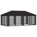 Gazebo Hoes met Zijwanden 6 x 3 m Antracietkleurig Polyester