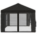 Gazebo Hoes met Zijwanden 6 x 3 m Antracietkleurig Polyester