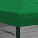 Gazebo Hoes met Zijwanden 6 x 3 m Groen Polyester 190 gsm