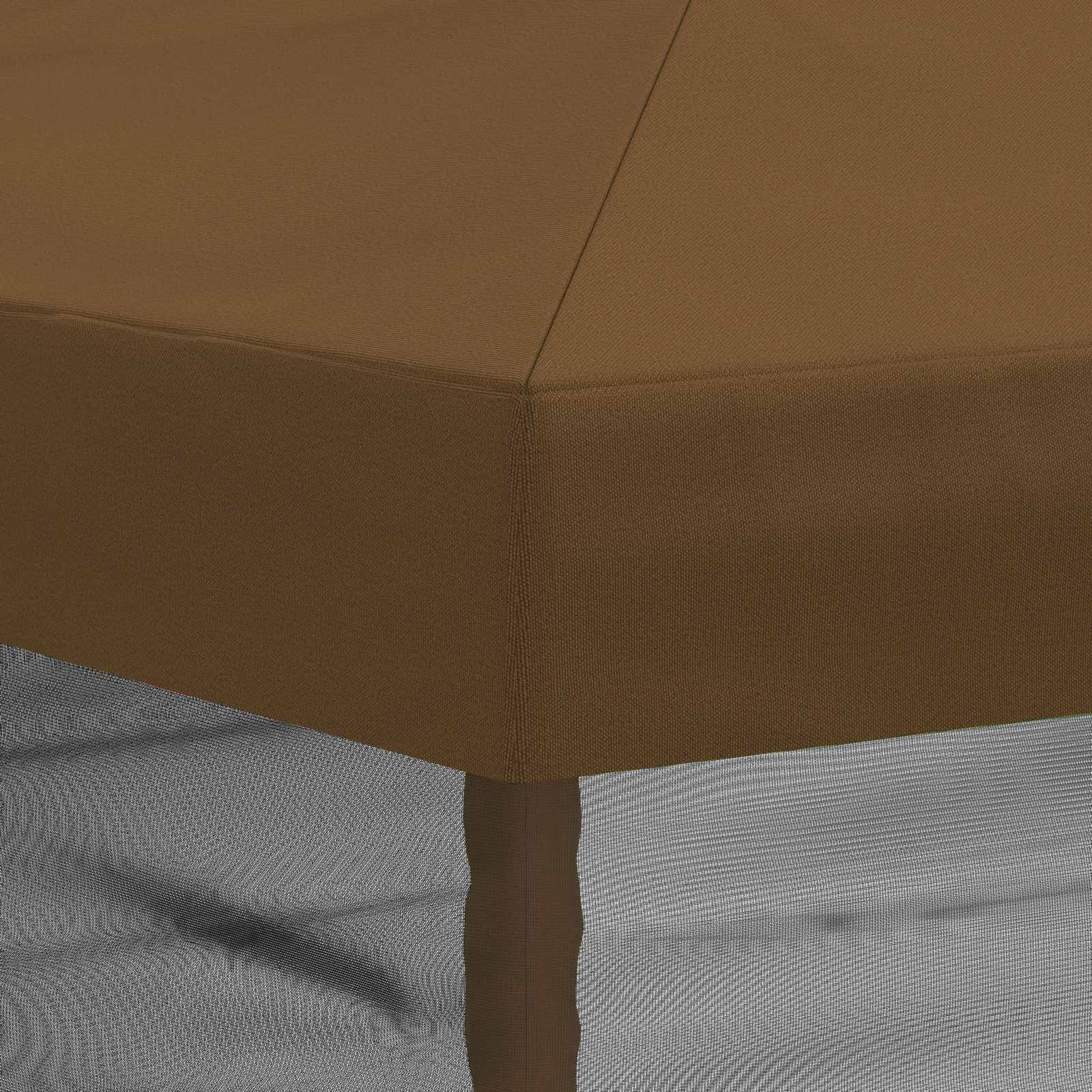 Gazebo Hoes met Zijwanden 6 x 3 m Taupe Polyester 190 gsm